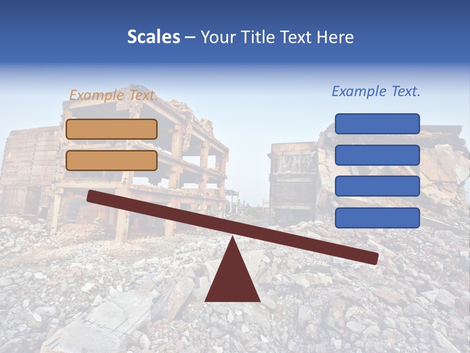 Buildings After An Earthquake PowerPoint Template