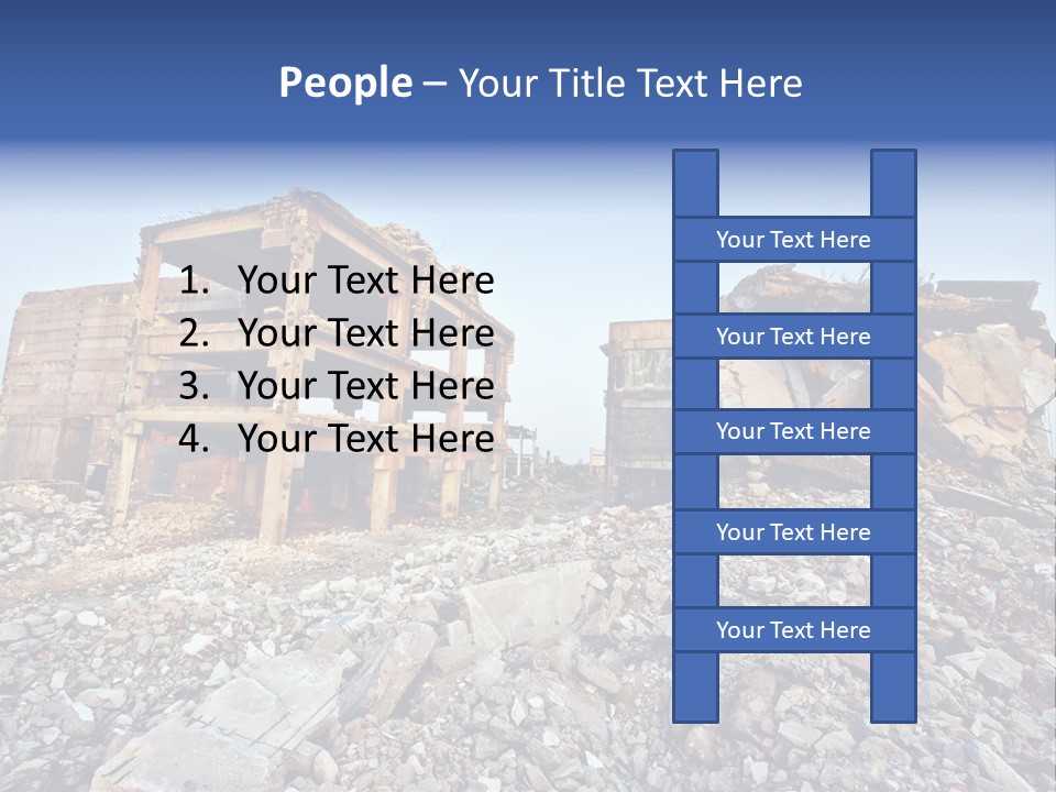 Buildings After An Earthquake PowerPoint Template