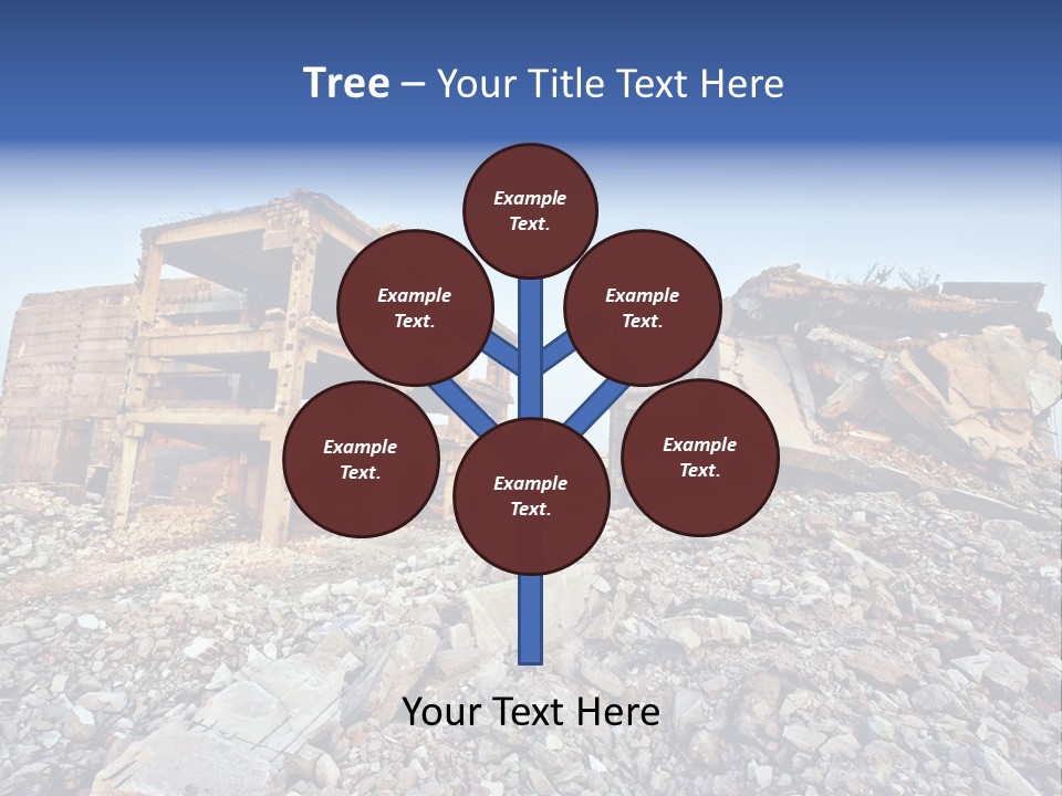 Buildings After An Earthquake PowerPoint Template