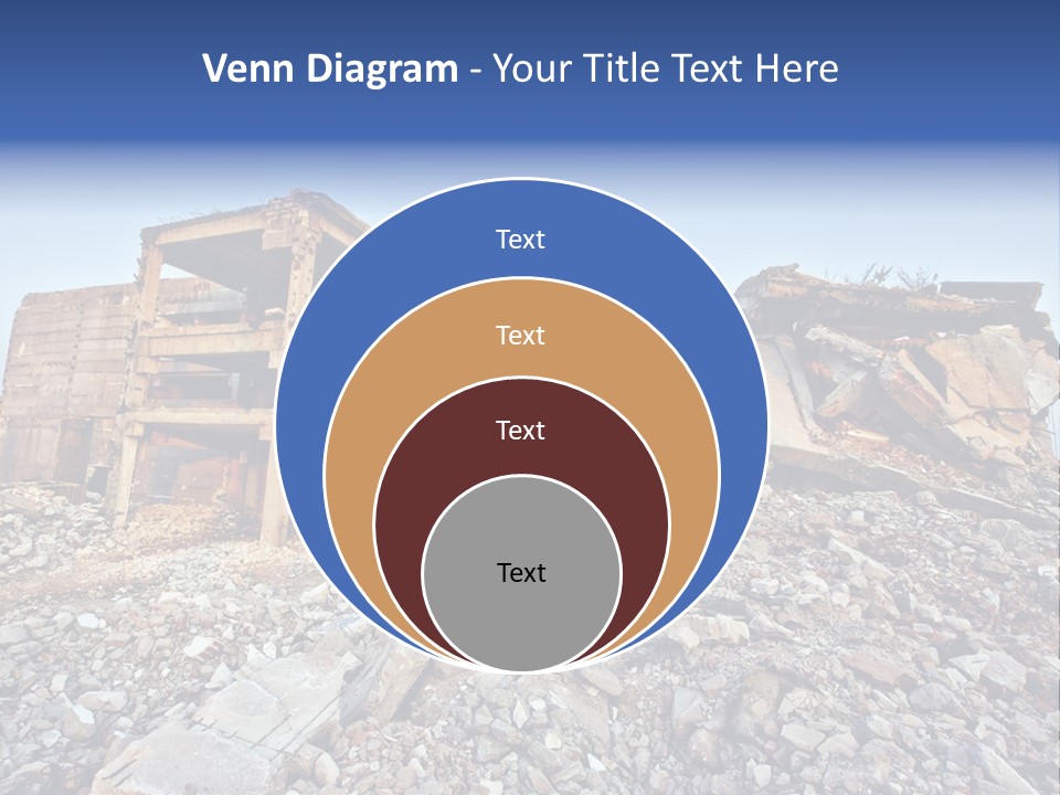 Buildings After An Earthquake PowerPoint Template