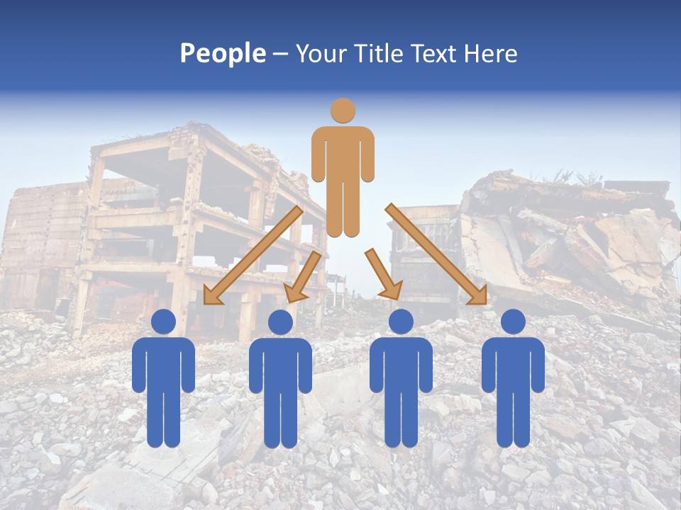 Buildings After An Earthquake PowerPoint Template