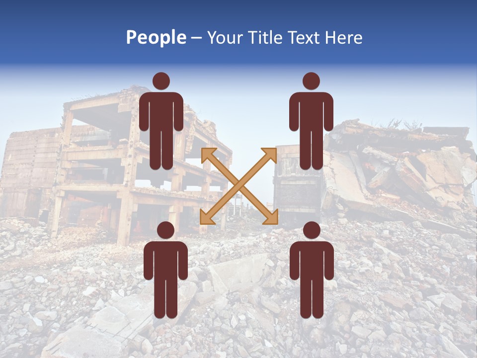 Buildings After An Earthquake PowerPoint Template