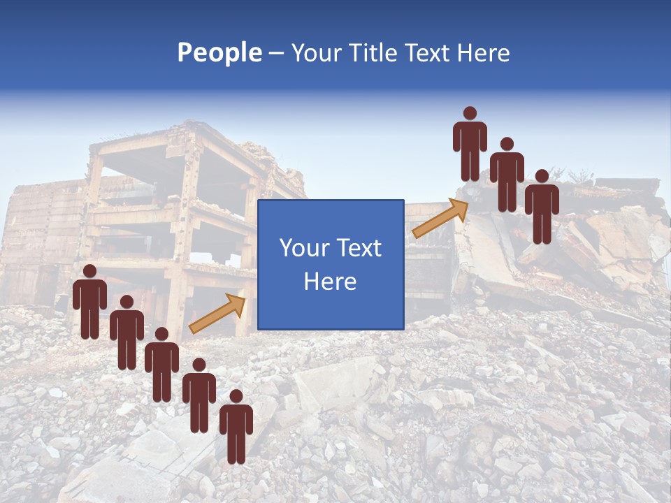 Buildings After An Earthquake PowerPoint Template