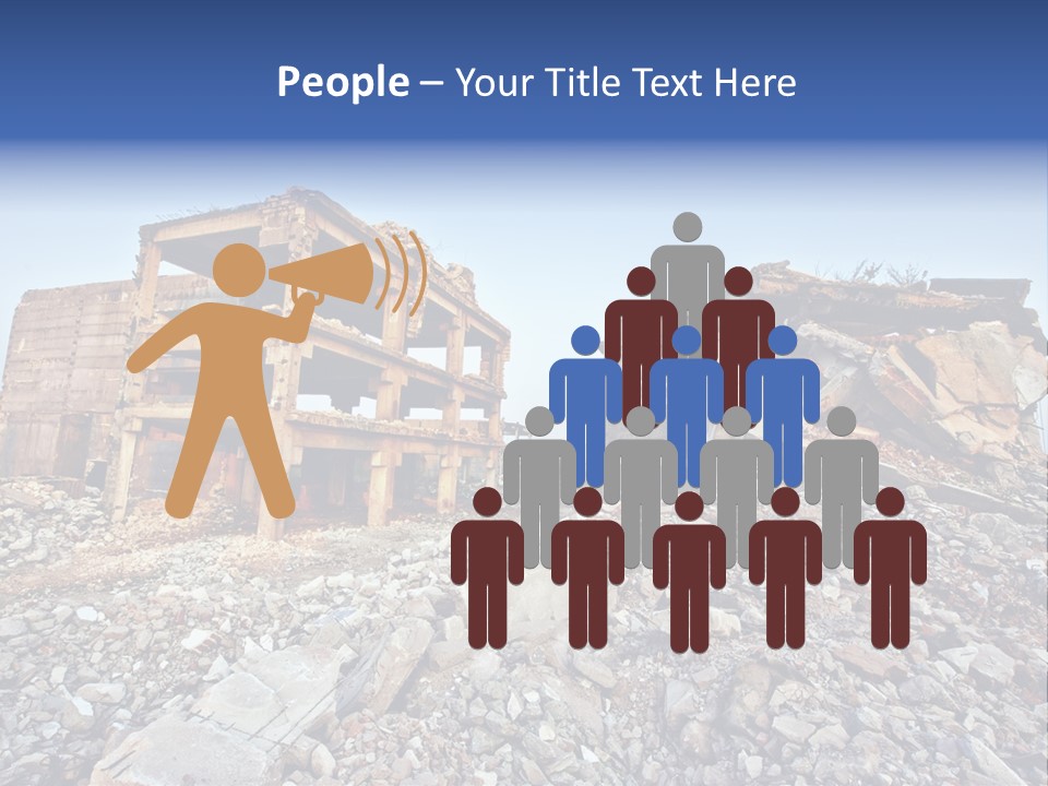 Buildings After An Earthquake PowerPoint Template