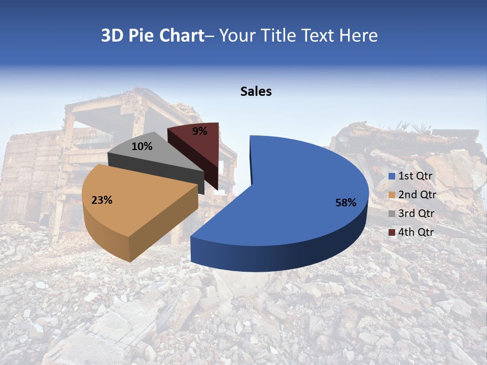 Buildings After An Earthquake PowerPoint Template