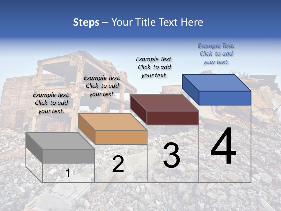Buildings After An Earthquake PowerPoint Template