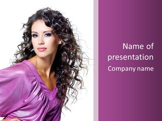 Woman Hair PowerPoint Template