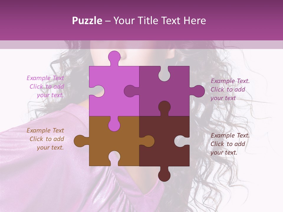 Woman Hair PowerPoint Template