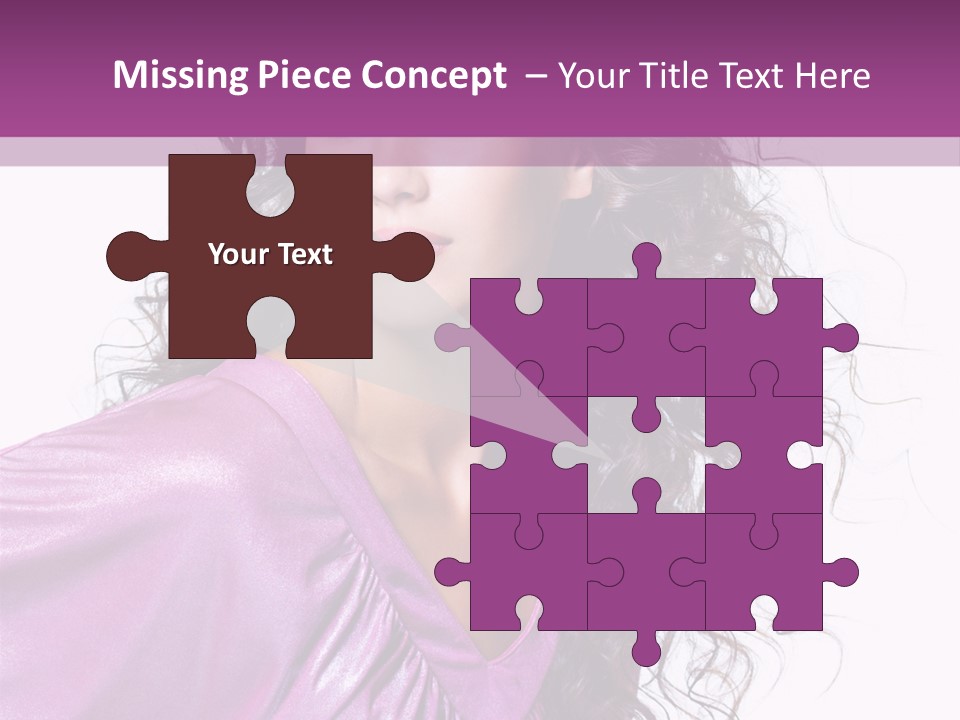 Woman Hair PowerPoint Template