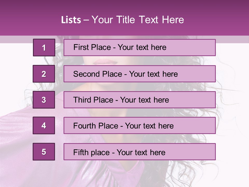 Woman Hair PowerPoint Template