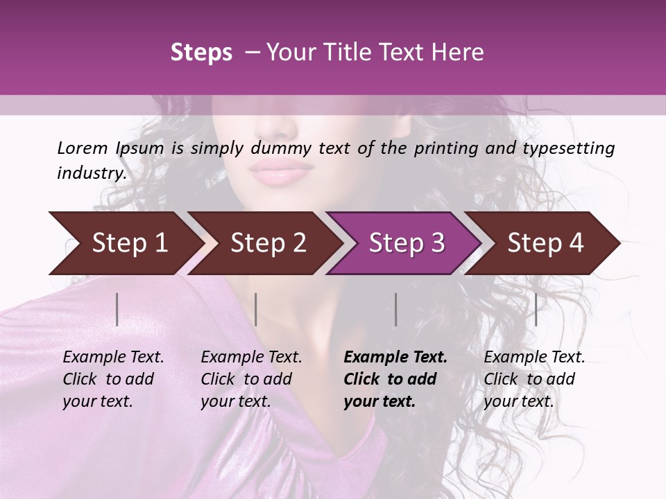 Woman Hair PowerPoint Template