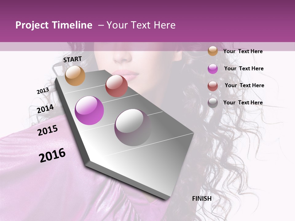 Woman Hair PowerPoint Template