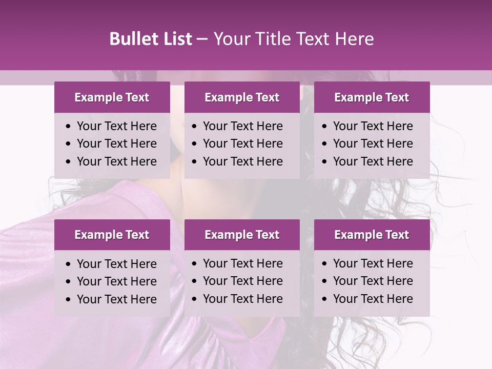 Woman Hair PowerPoint Template