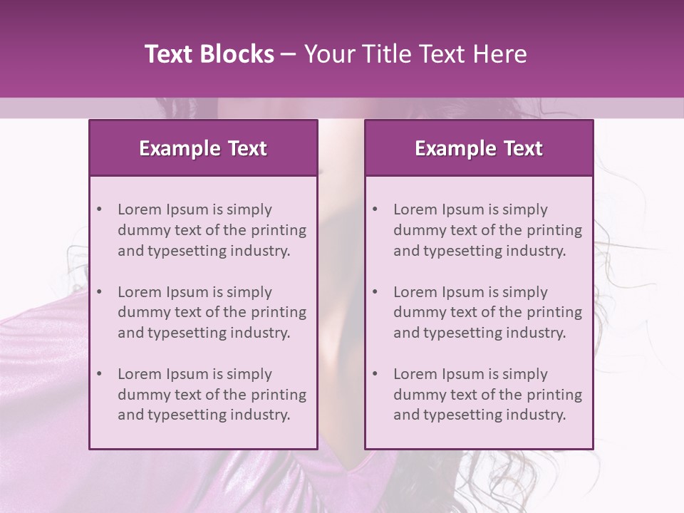 Woman Hair PowerPoint Template