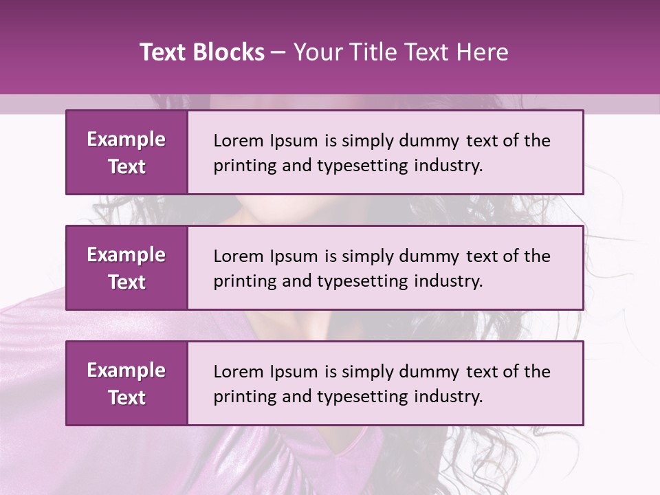 Woman Hair PowerPoint Template