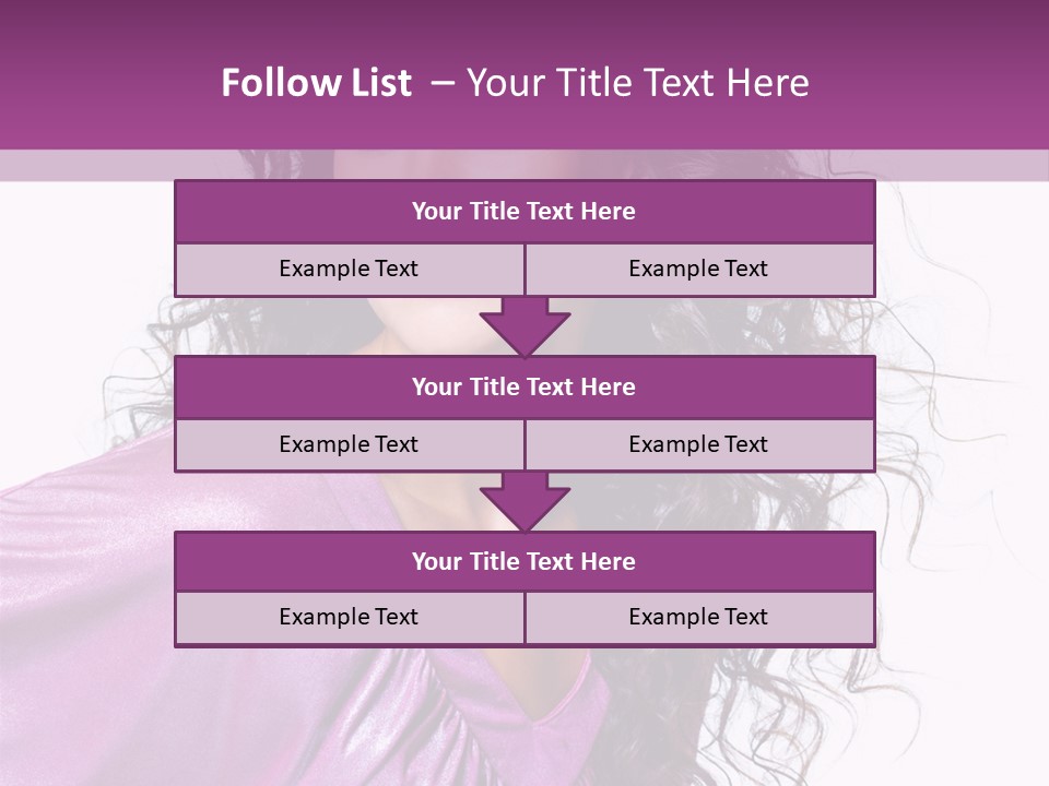 Woman Hair PowerPoint Template