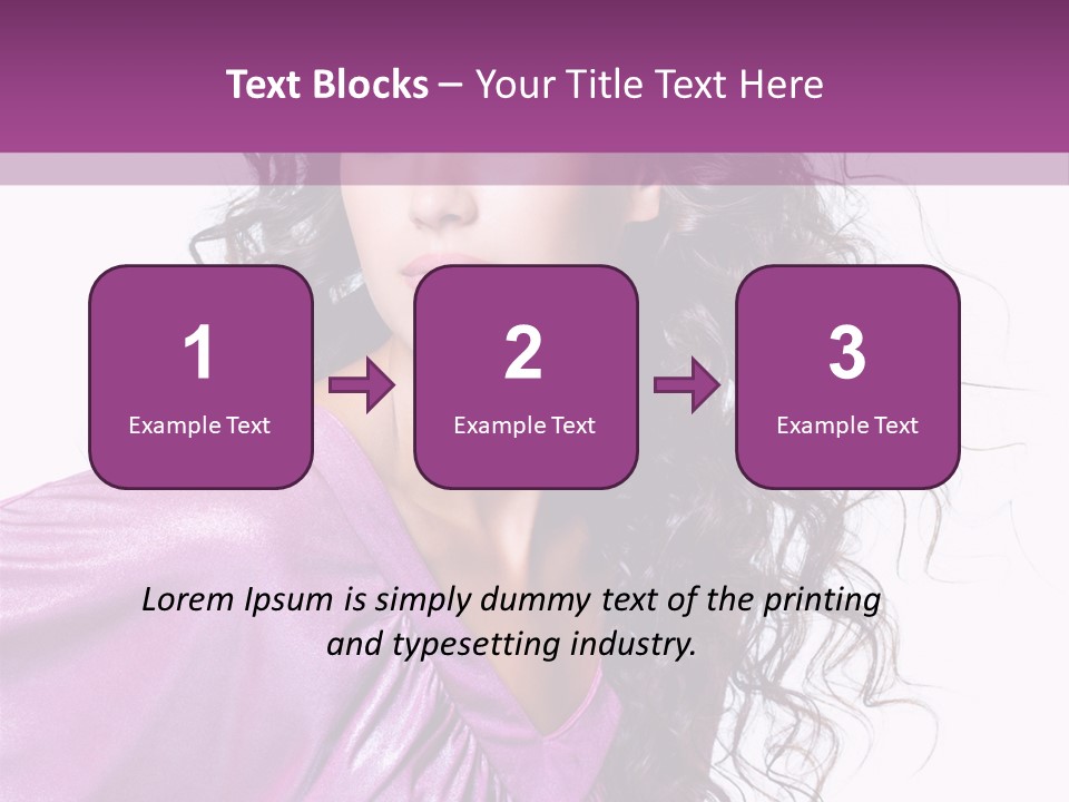 Woman Hair PowerPoint Template