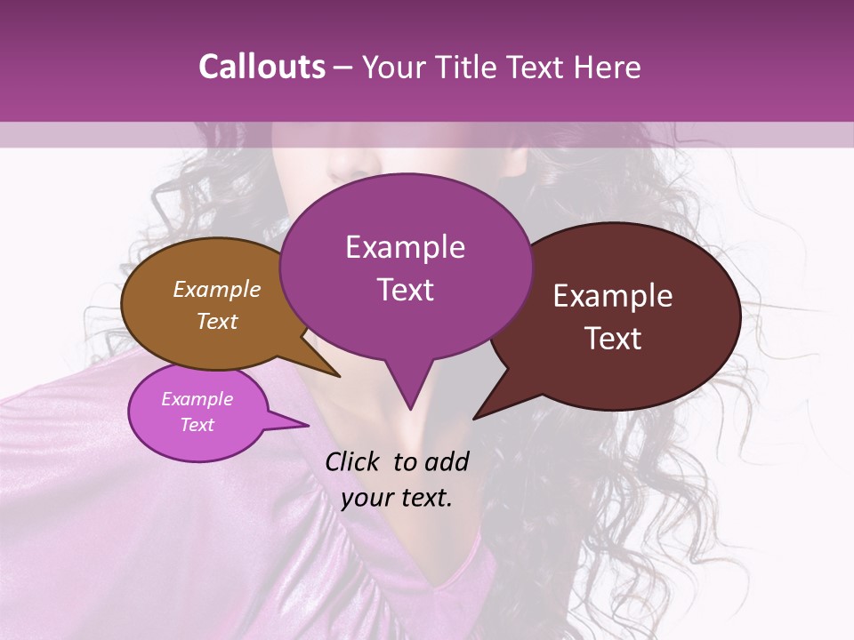 Woman Hair PowerPoint Template