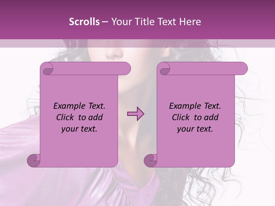 Woman Hair PowerPoint Template