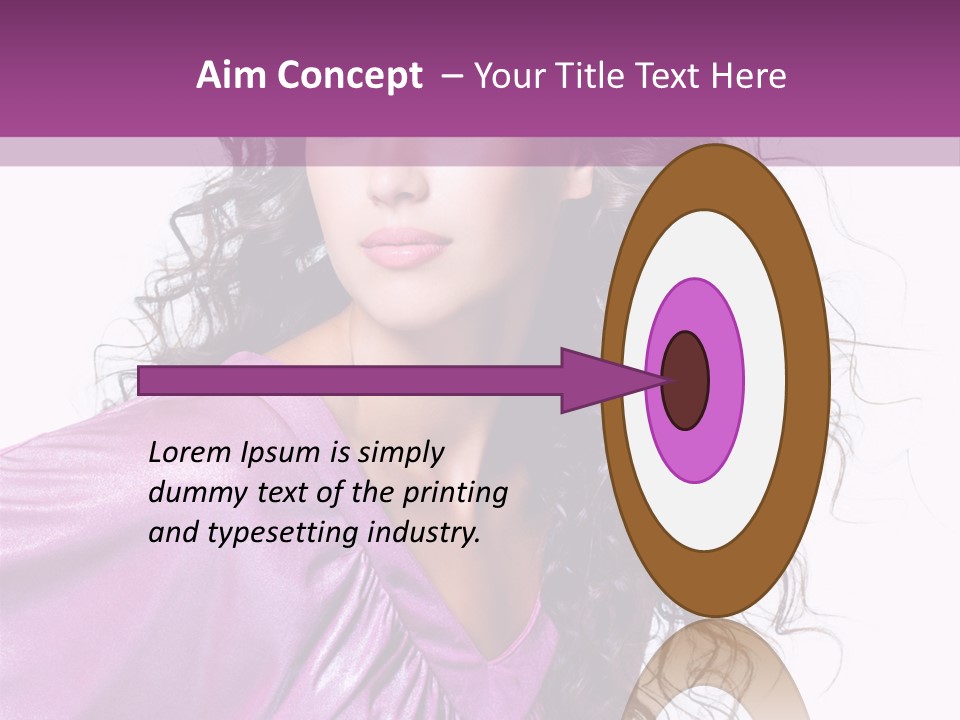 Woman Hair PowerPoint Template