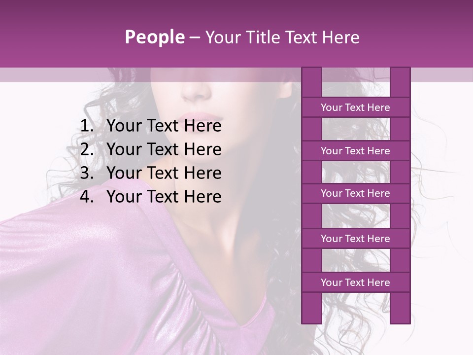 Woman Hair PowerPoint Template