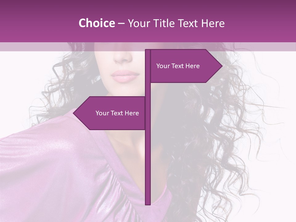 Woman Hair PowerPoint Template