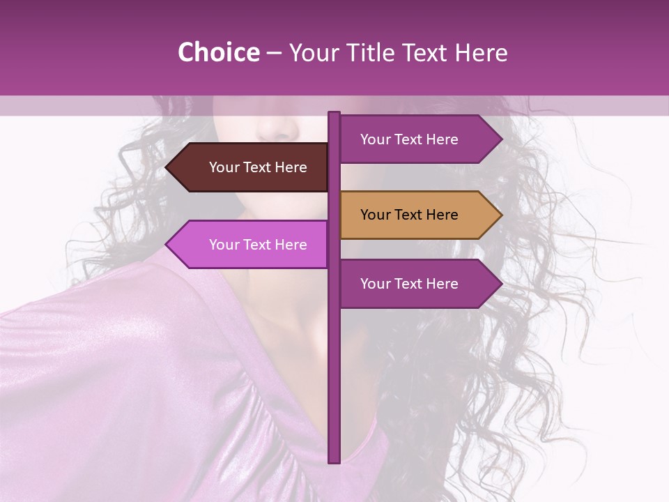 Woman Hair PowerPoint Template