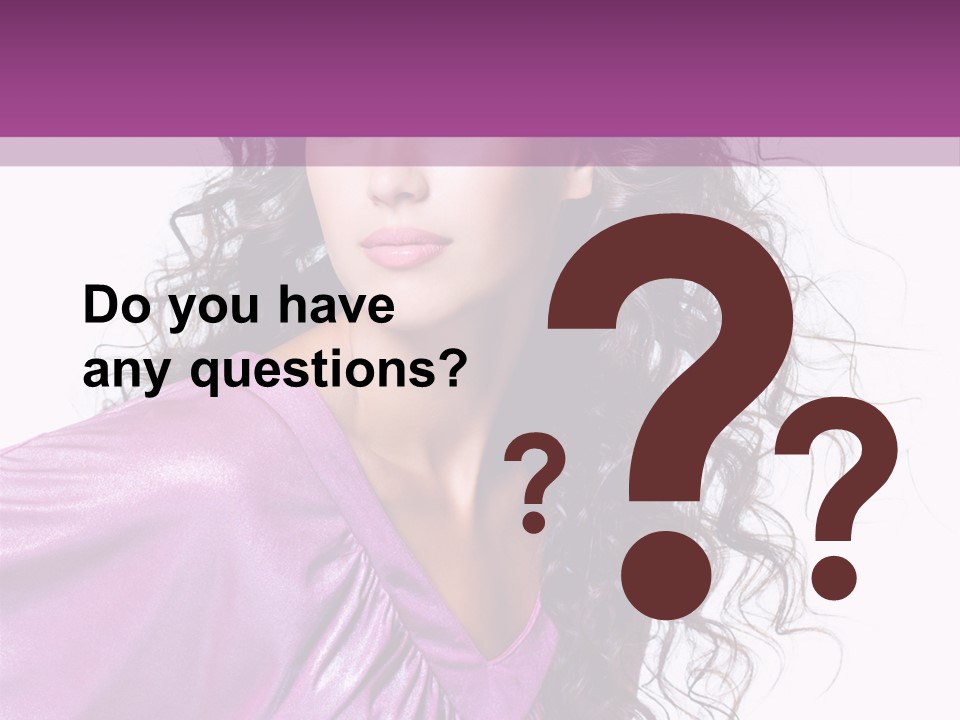 Woman Hair PowerPoint Template