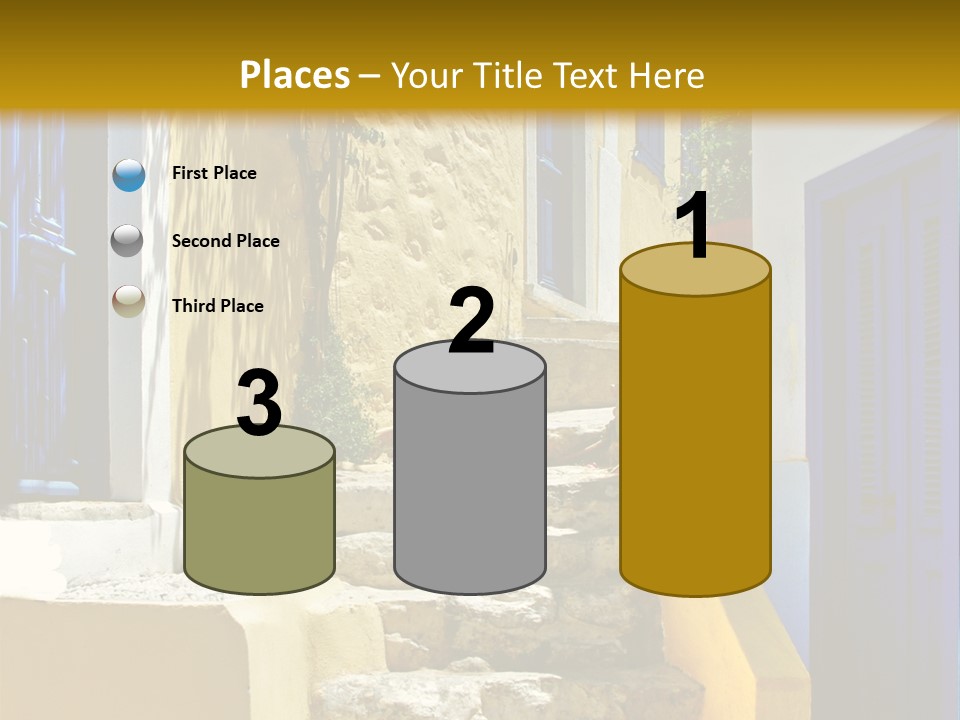 Pretty Greek Islands PowerPoint Template