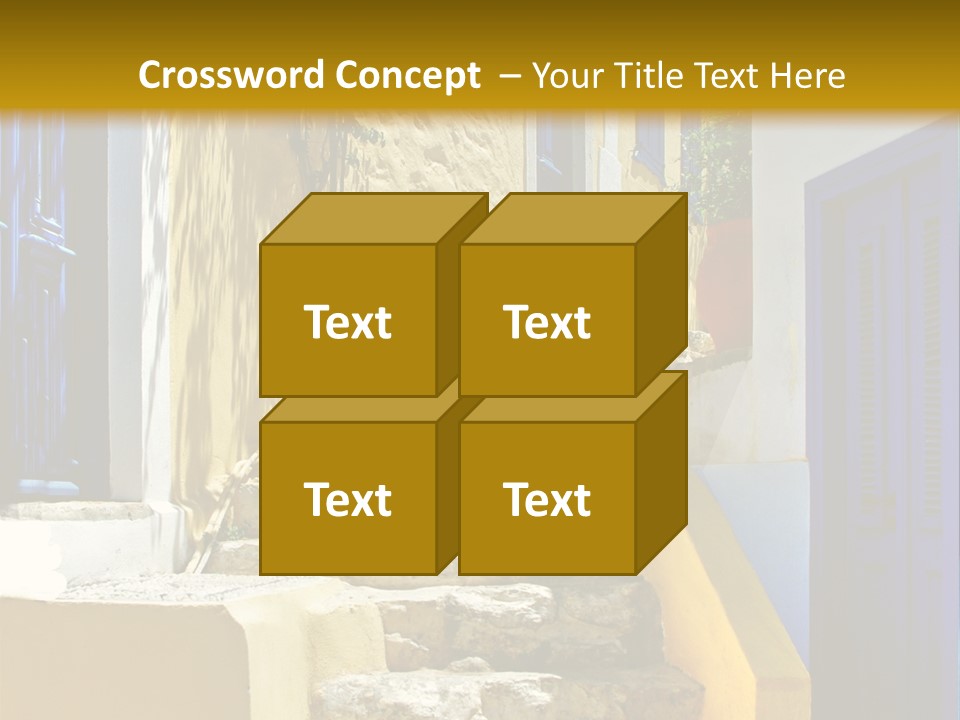 Pretty Greek Islands PowerPoint Template