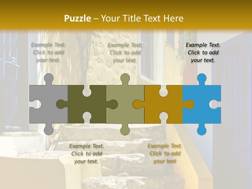 Pretty Greek Islands PowerPoint Template