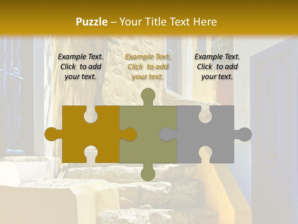 Pretty Greek Islands PowerPoint Template