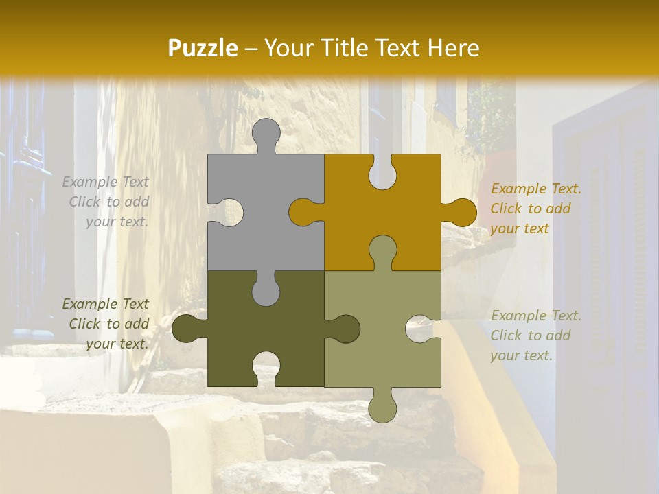 Pretty Greek Islands PowerPoint Template