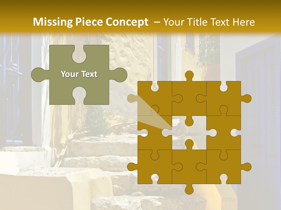 Pretty Greek Islands PowerPoint Template