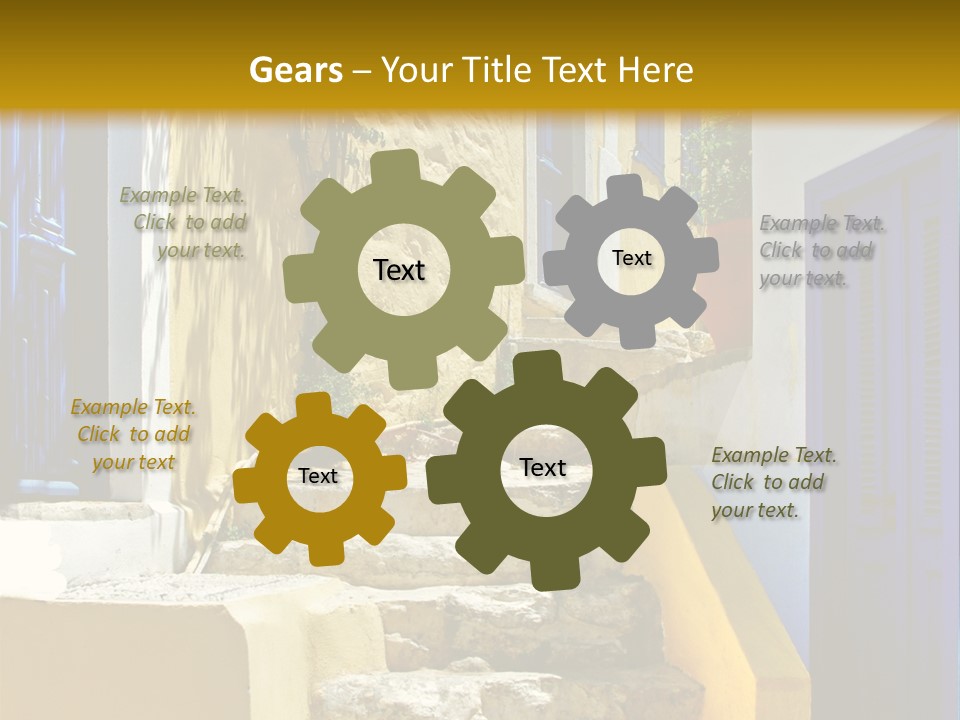 Pretty Greek Islands PowerPoint Template