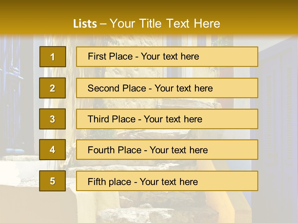 Pretty Greek Islands PowerPoint Template