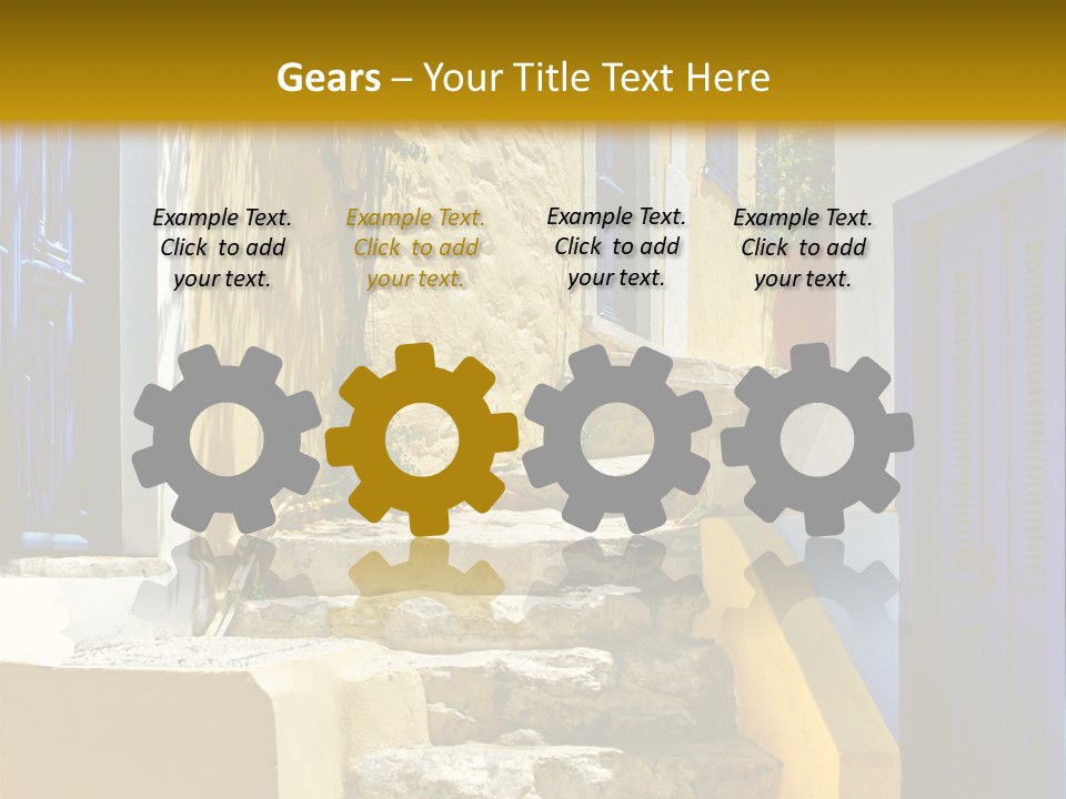 Pretty Greek Islands PowerPoint Template