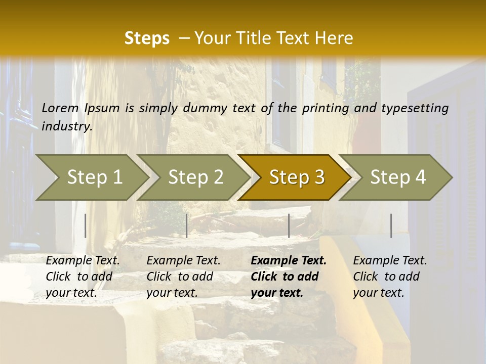 Pretty Greek Islands PowerPoint Template