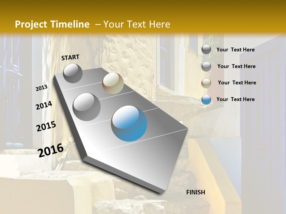 Pretty Greek Islands PowerPoint Template
