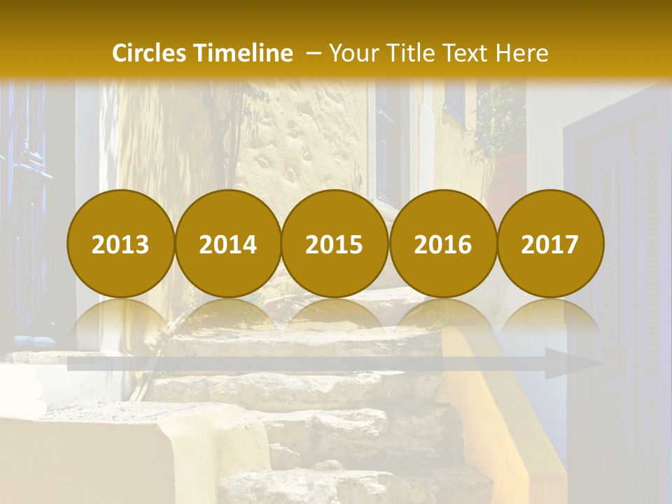 Pretty Greek Islands PowerPoint Template