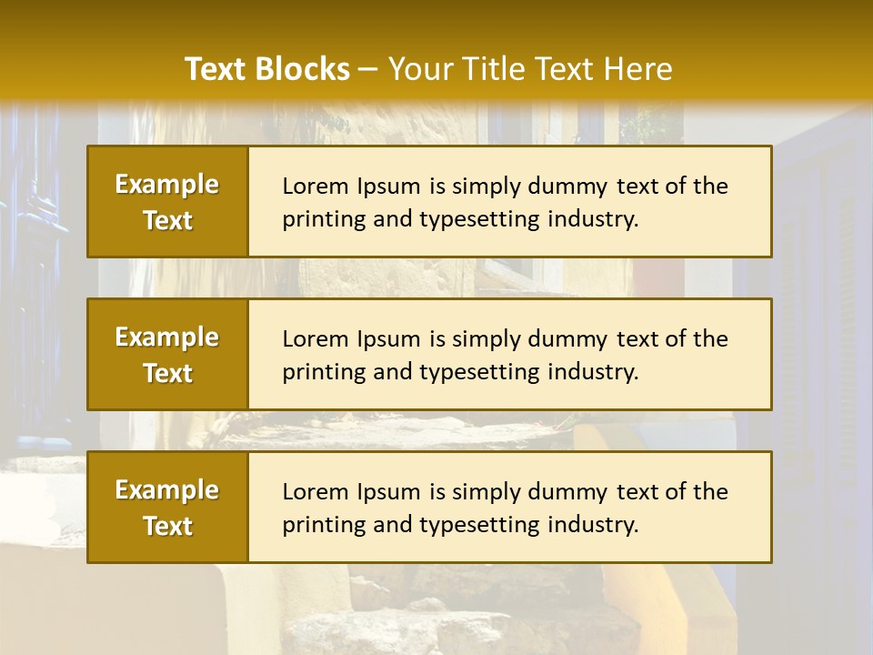 Pretty Greek Islands PowerPoint Template