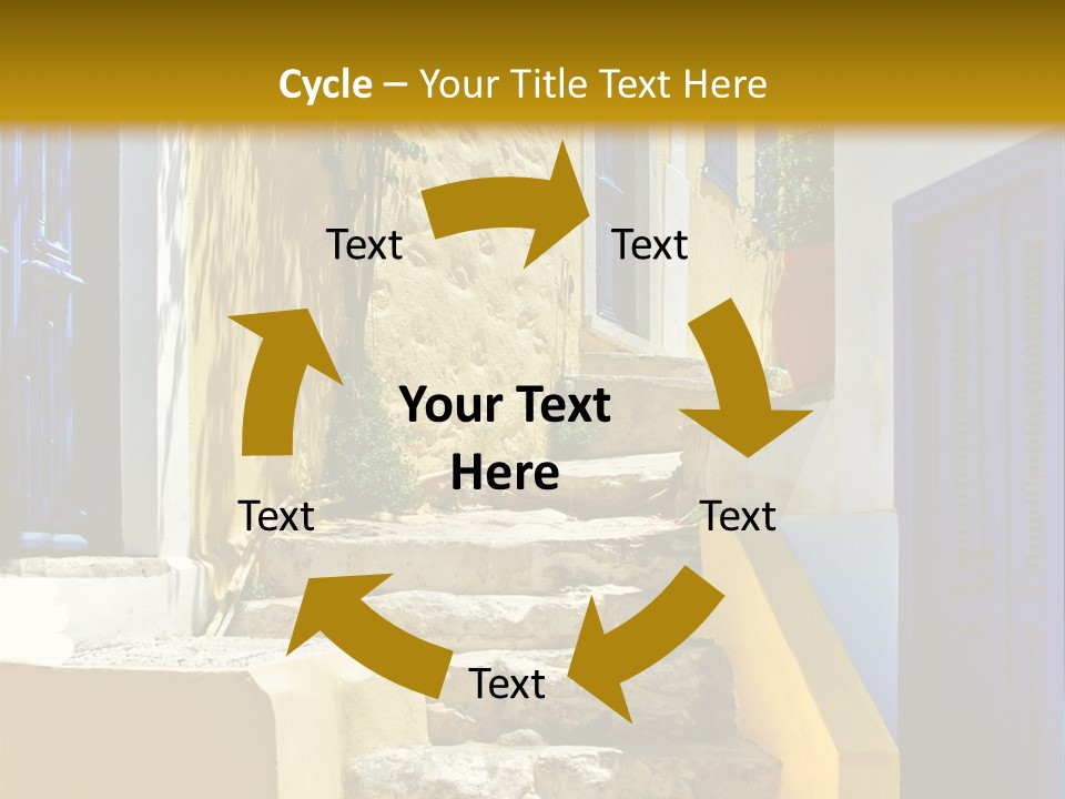 Pretty Greek Islands PowerPoint Template