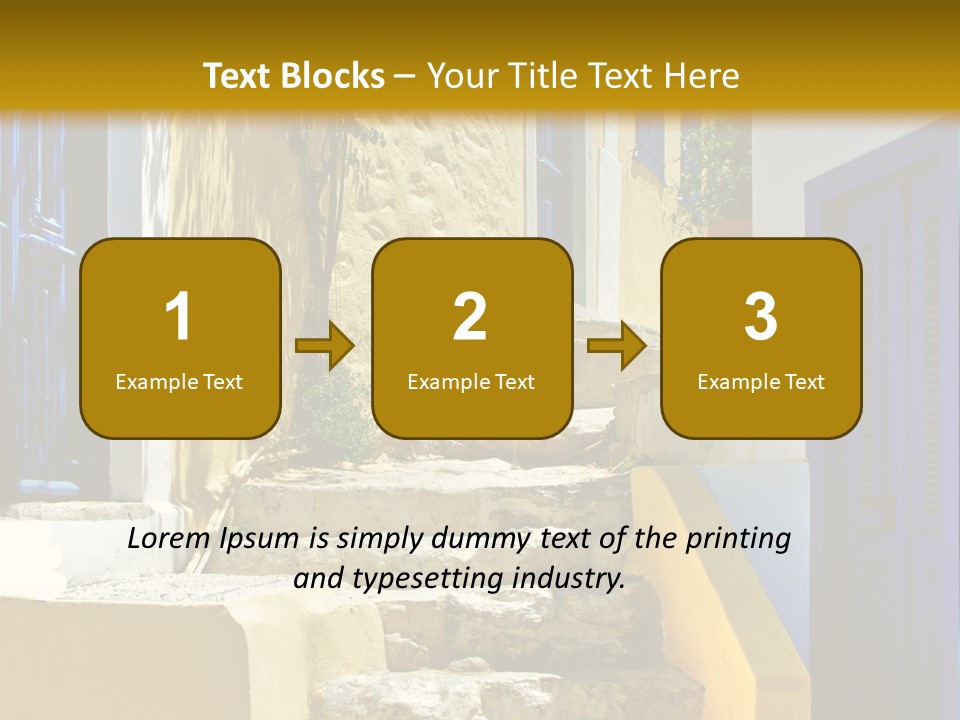 Pretty Greek Islands PowerPoint Template