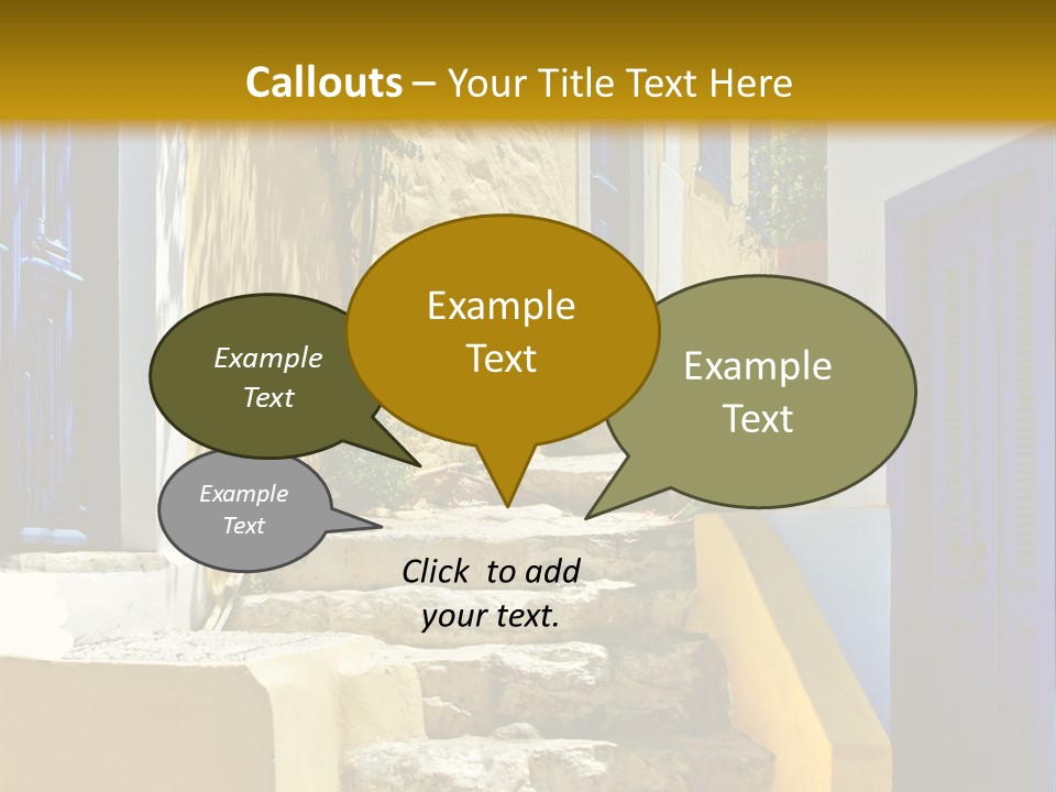 Pretty Greek Islands PowerPoint Template