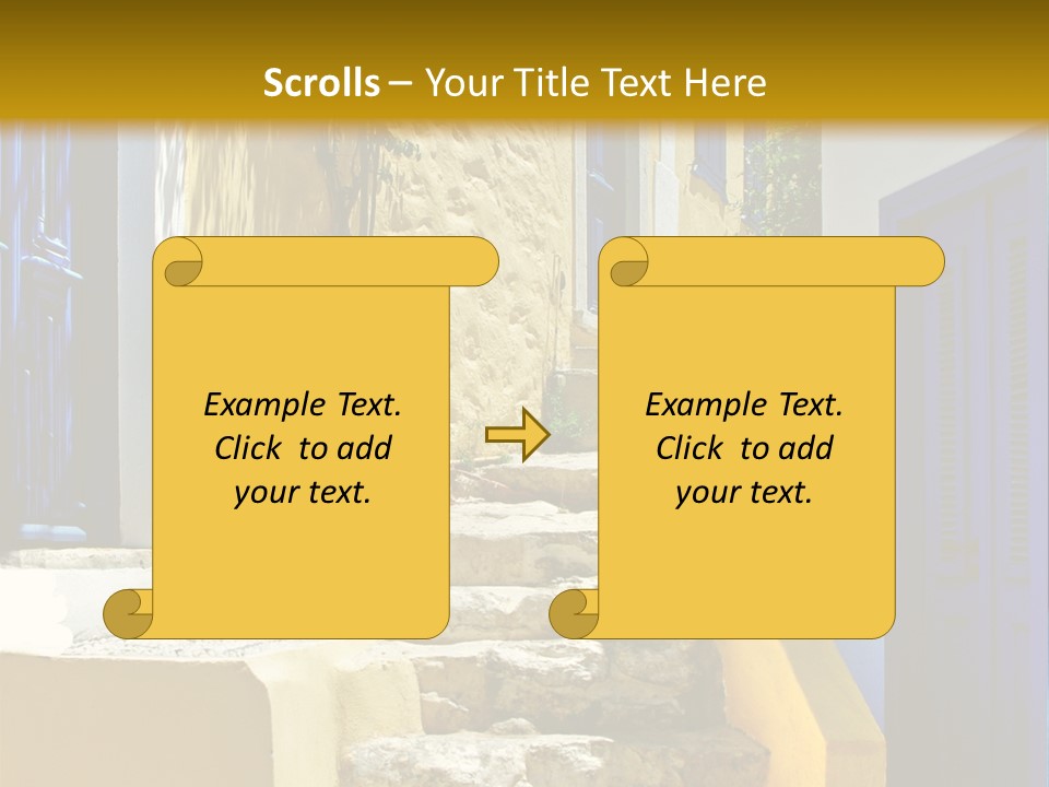 Pretty Greek Islands PowerPoint Template