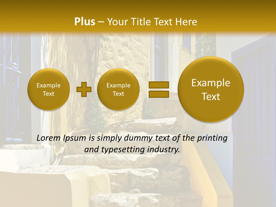 Pretty Greek Islands PowerPoint Template