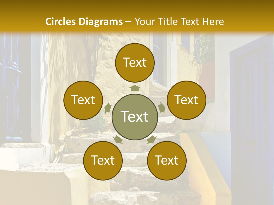 Pretty Greek Islands PowerPoint Template