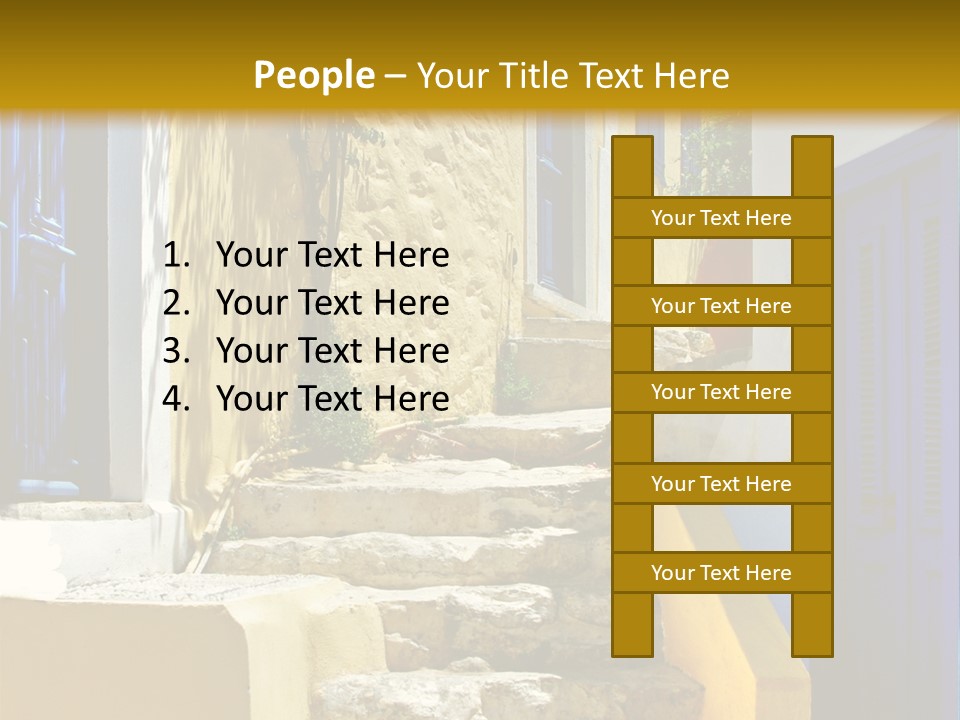 Pretty Greek Islands PowerPoint Template