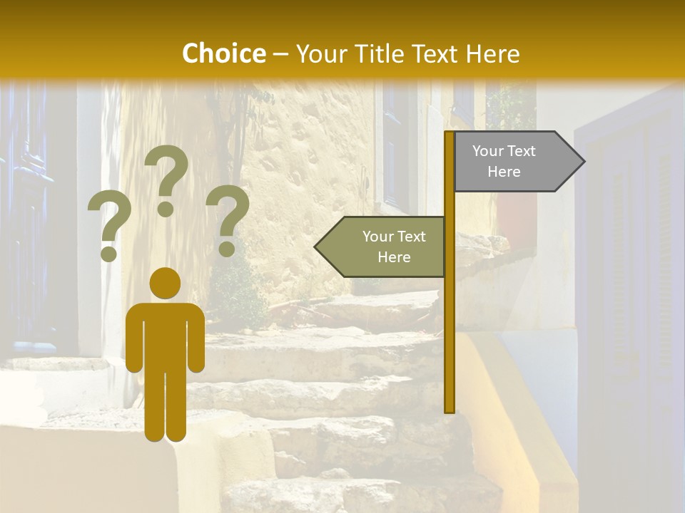 Pretty Greek Islands PowerPoint Template