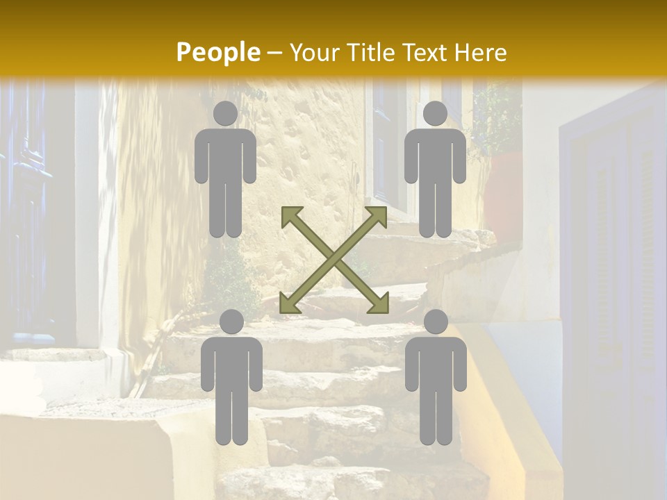 Pretty Greek Islands PowerPoint Template